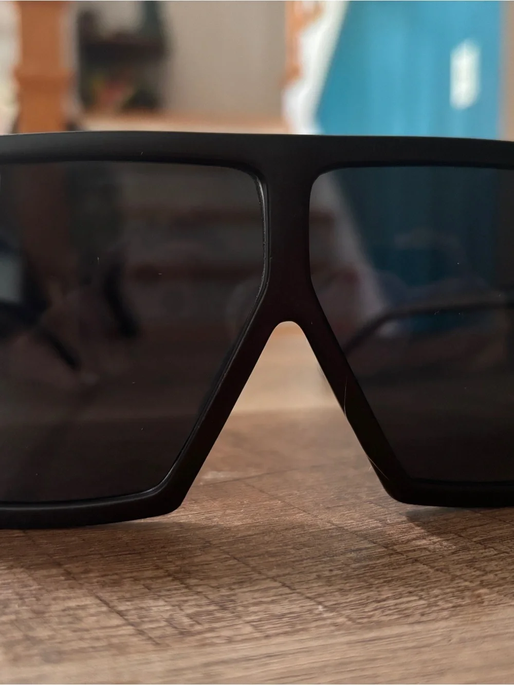 Men's Black Shield Sunglasses - Minimal Frame